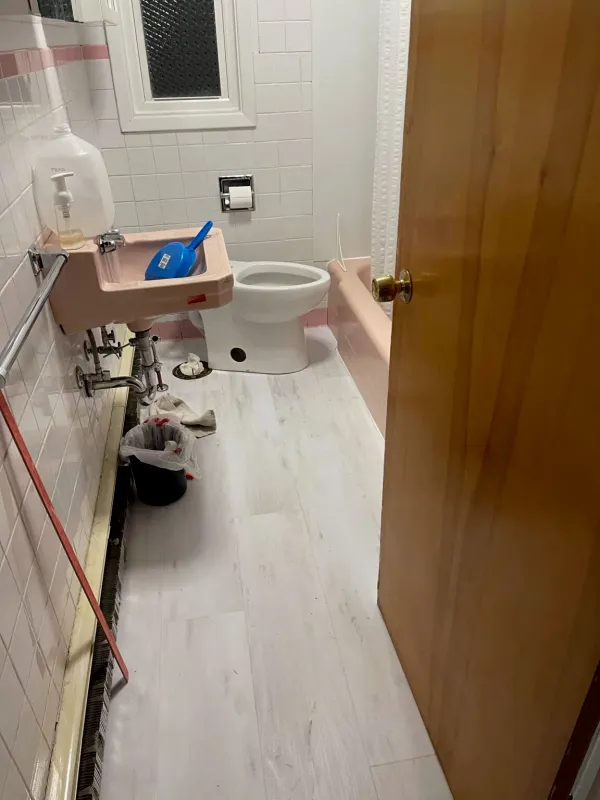 Bathroom Floor Refinished