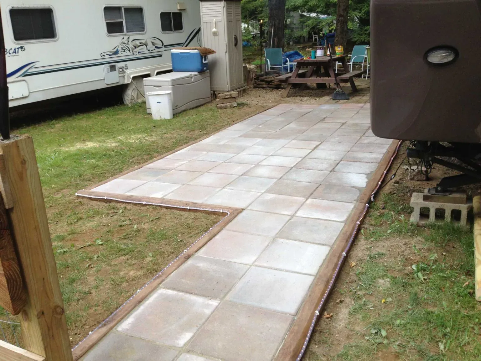 Paver Patio & Lighting